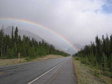  Rainbow in Jasper National Park