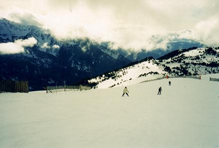 Nadia skiing at Soldeu in Andorra
